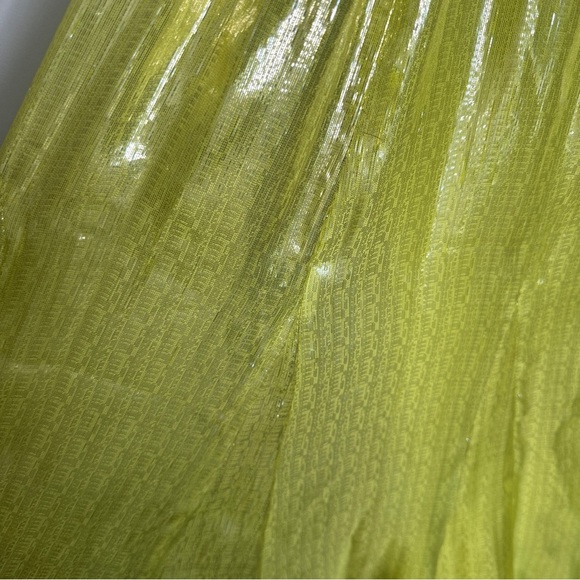 ALICE + OLIVIA Milan One Shoulder Gathered Metallic Yellow‎ Gown Size 2 NWT Gala - Picture 13 of 16